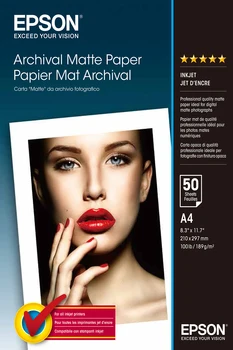 

Epson Archival Matte Paper - A4 - 50 sheets