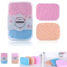 Яркий гламурный 2 шт спонж слоеный мягкий спонж для очищения кожи мойка прокладка Очищающая Губка косметическая слойка для крема спонж для нанесения макияжа