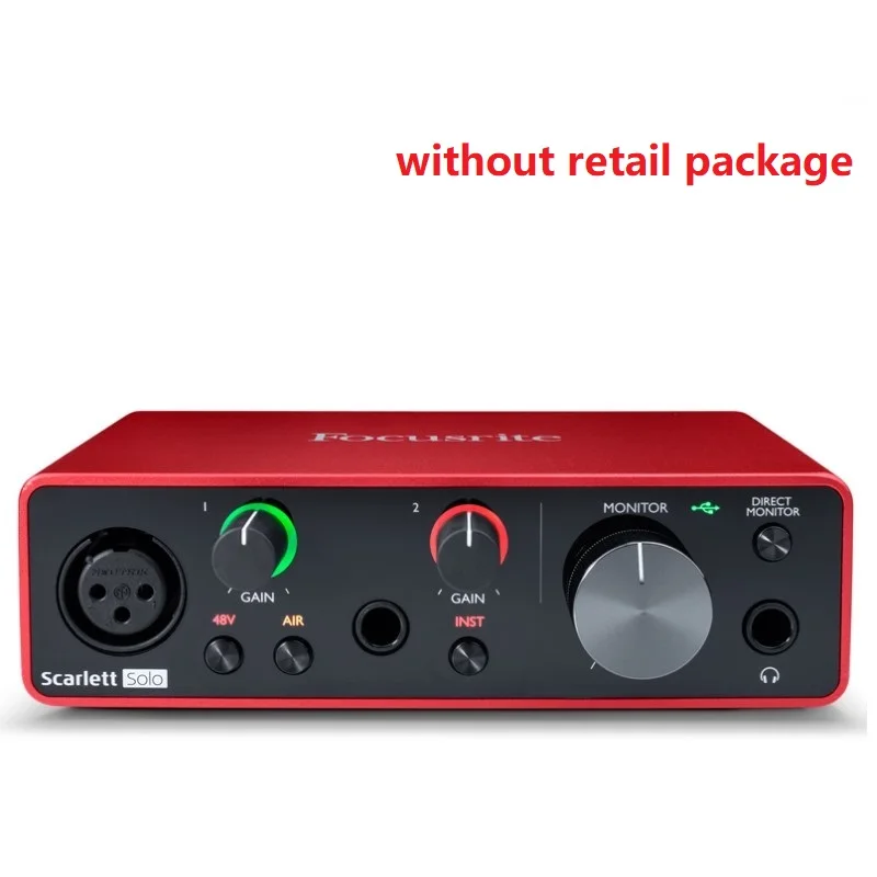 Focusrite-scarlett solo usbオーディオインターフェース (192世代),24 