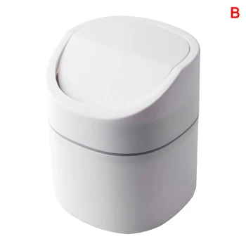 

Mini Trash Can Desktop Trash Bin with Lid Small Tiny Countertop Garbage Bin for Office Home DEC889