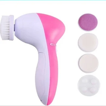 

Face Massager 5 in 1 Electric Wash Face Machine Facial Pore Cleaner Body Cleansing Massage Mini Skin Beauty Massager Brush