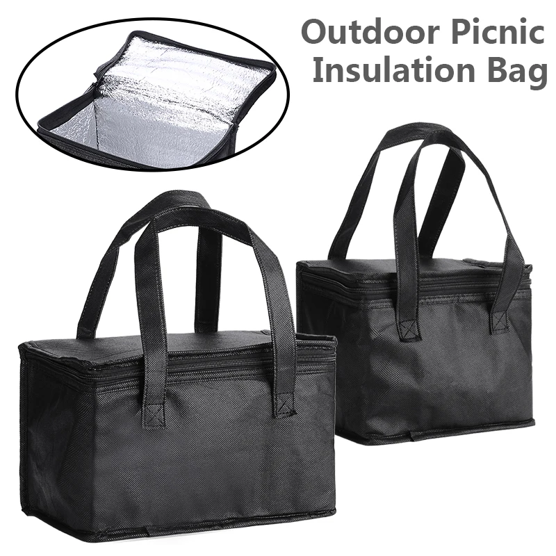 

Outdoor Picnic Insulation Cooler Bag Lunch Sandwich Drink Storage Box Pack Insulated Thermal Cooler Basket For Outdoor Picnics