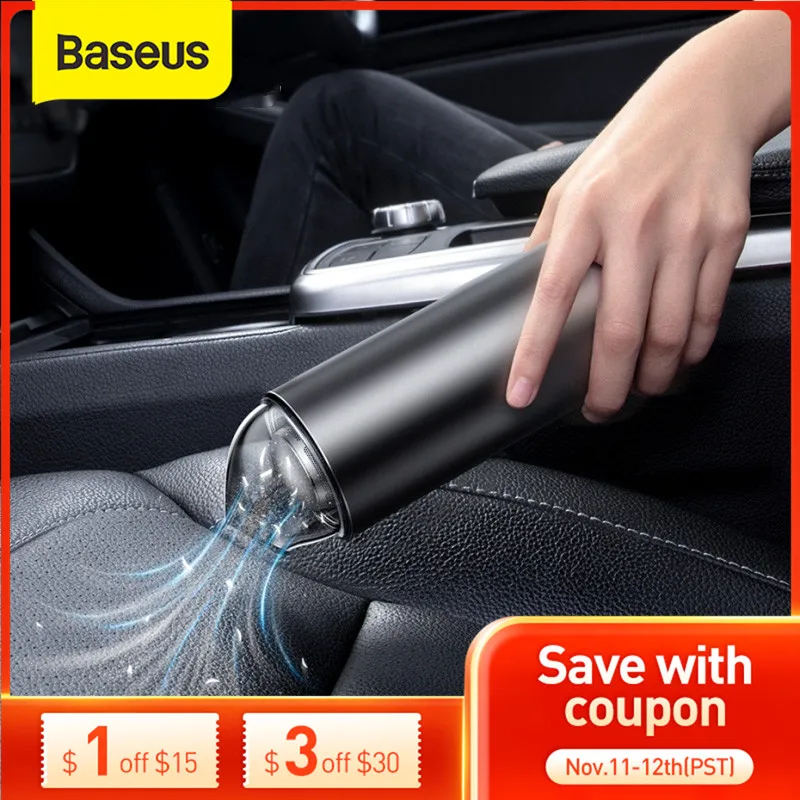 Baseus автомобильный пылесос портативный беспроводной ручной робот для салона