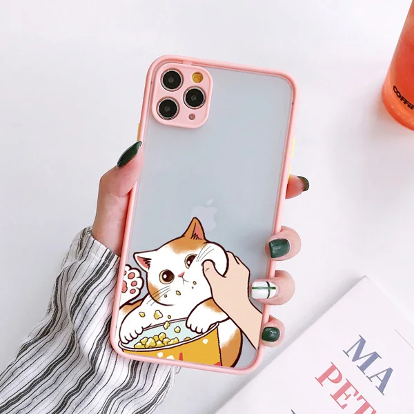 Niedliche eingeklemmte Gesicht Tier orange Katze Handy hülle für iPhone 16 11 14 12 13 15 pro max se2 x xr xs max 7 8 plus Rückseite Funda – Detail 14