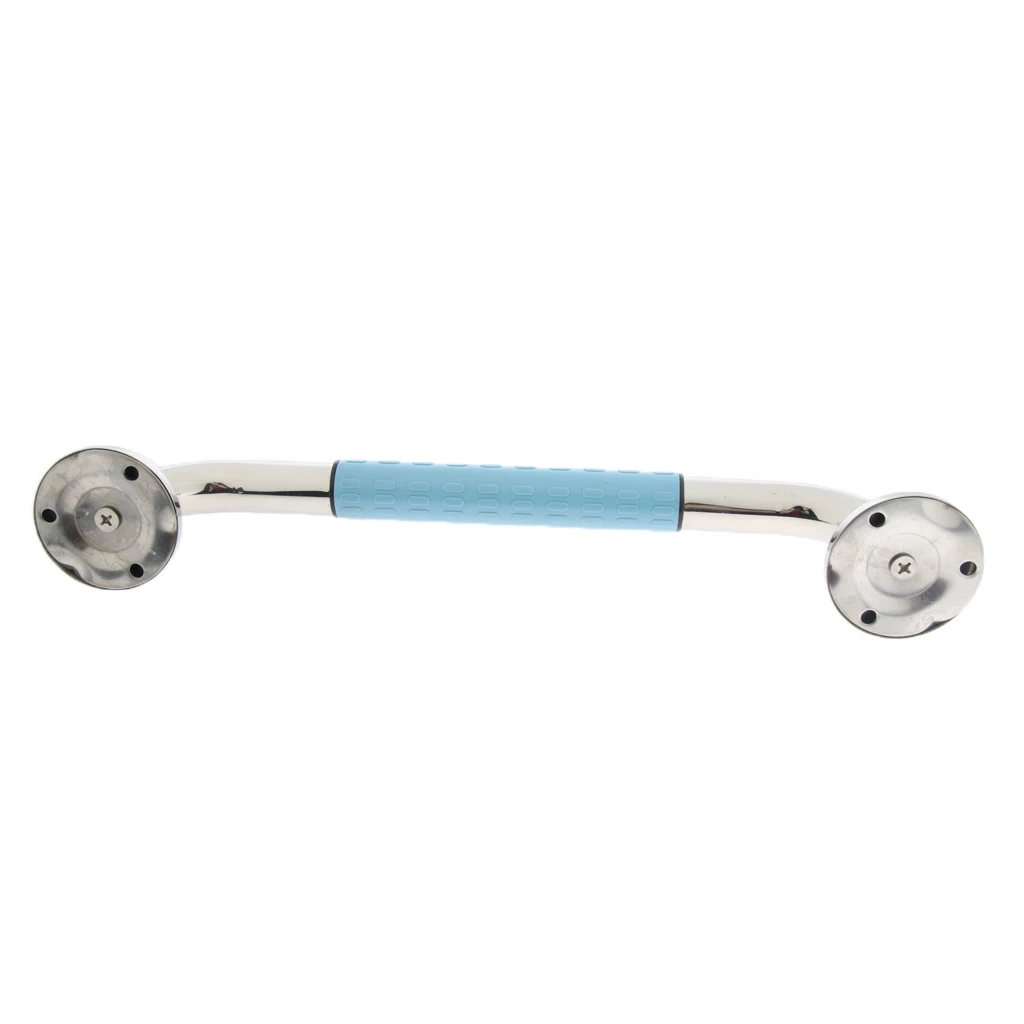 Non-slip Stainless Steel Bathroom Handle Bath Grip Grab Bar Toilet Shower Elderly Assist Helping Handrails - Blue