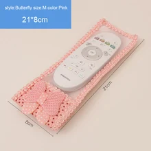 Медведь ткань кружева ТВ кондиционер Дистанционное управление чехлы с бантом мешок пыли Чехол SNO88