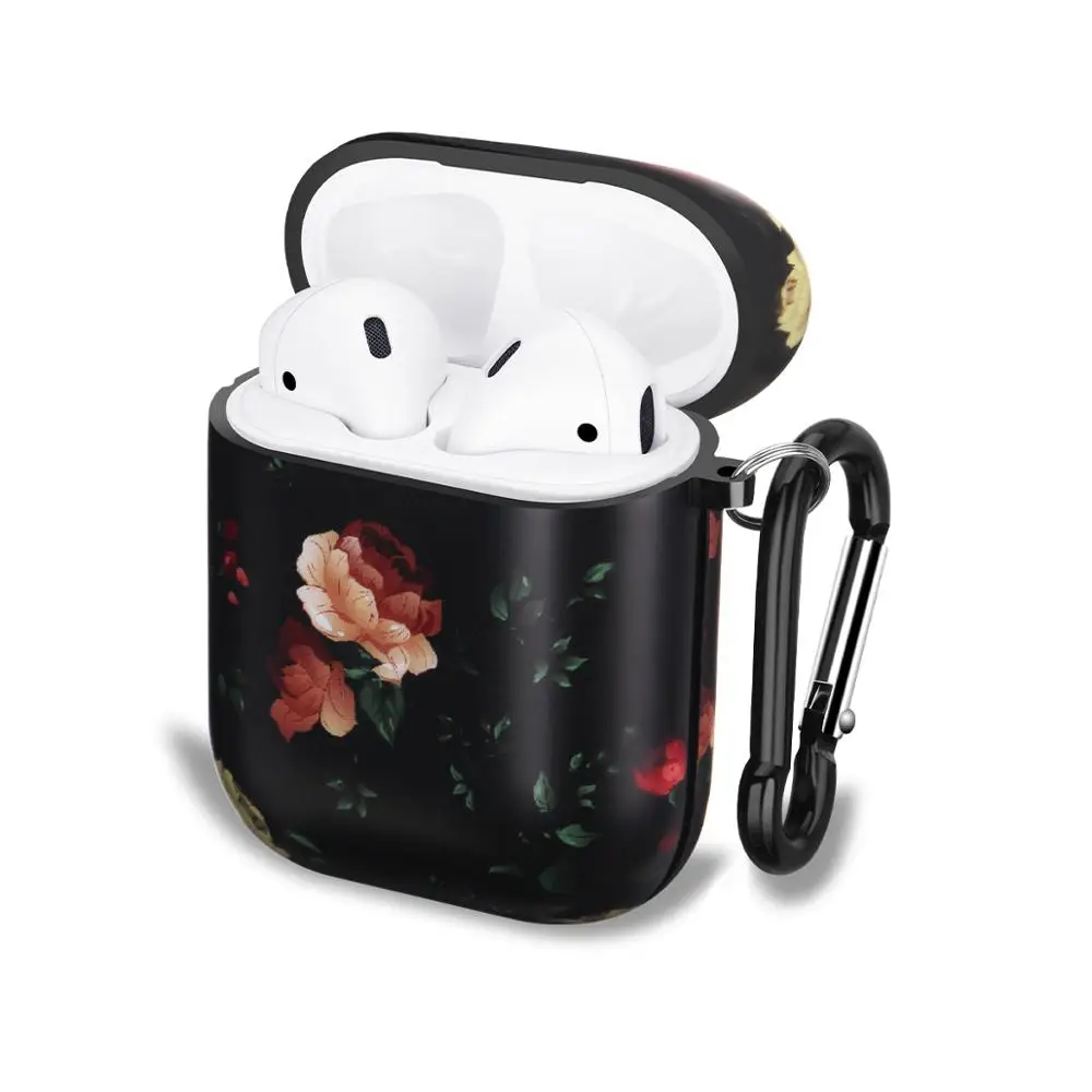

Shockproof Case Earphone Custom Logo Earphone Holder Case For Apple Airpods Case - Flower