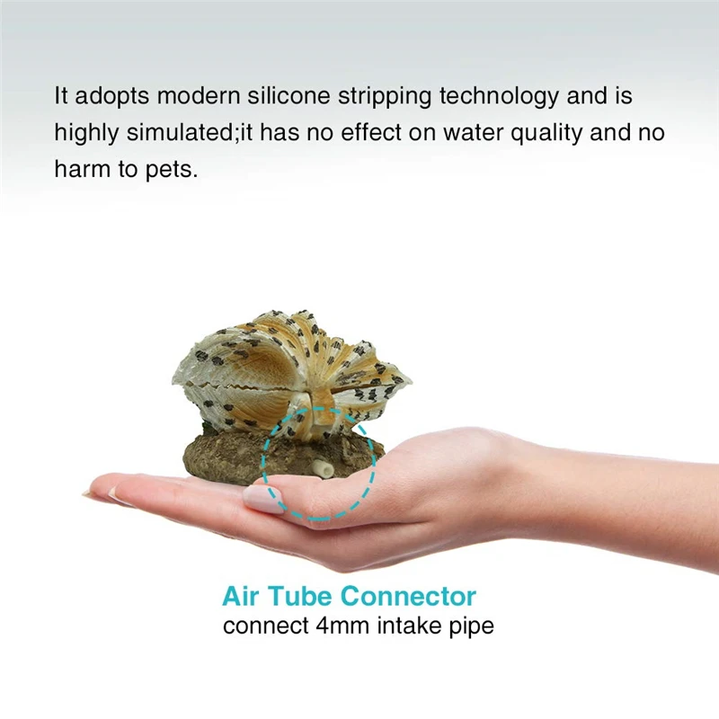Украшение для аквариума аэрирование действие орнамент в виде ракушки жемчуг воздушный камень аквариумный аквариум раковина пузырьки Декор Декоративные пузырьки