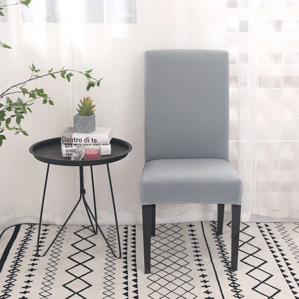 Housses De Chaise De Salle à Manger Incurvées – Tissu Élastique, Design Creux – Protection Anti-Taches