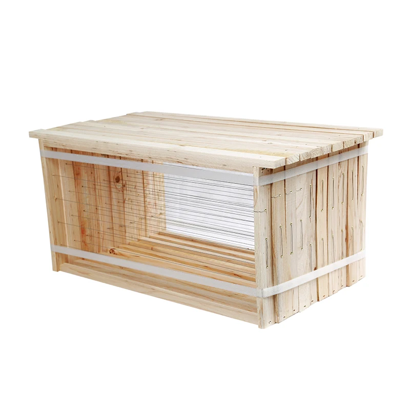 5pcs Semi-finshed Bee Frame 49*23.5cm Iron wire and Wood Hive Nest Frame Durable Wood Beekeeping Tool