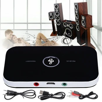 

2 in1 Wireless Transmitter & Receiver 3.5mm Wireless A2DP Car Home TV Stereo Audio Headset Adapter