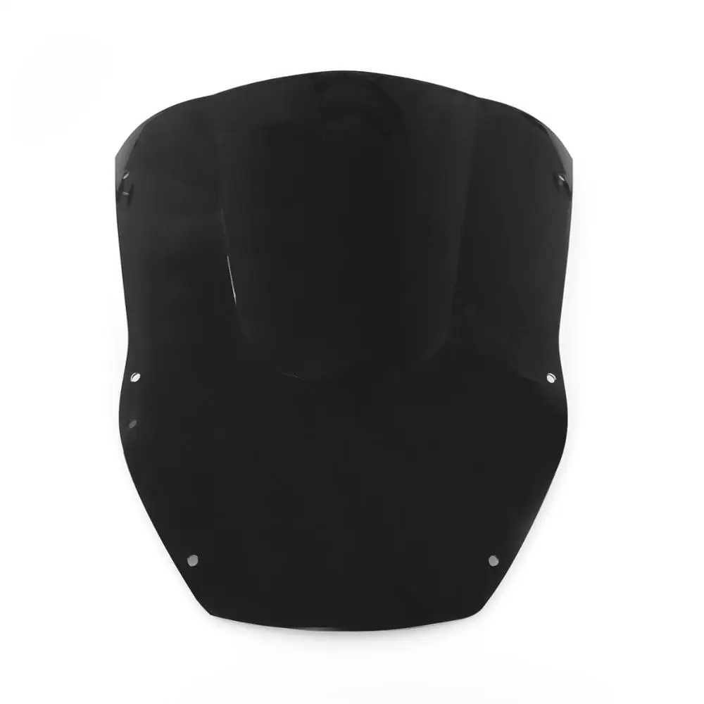 Artudatech экран ветрового стекла с двойными пузырьками для Kawasaki ZX12R 2000-2001 защита лобового стекла - Цвет: Черный