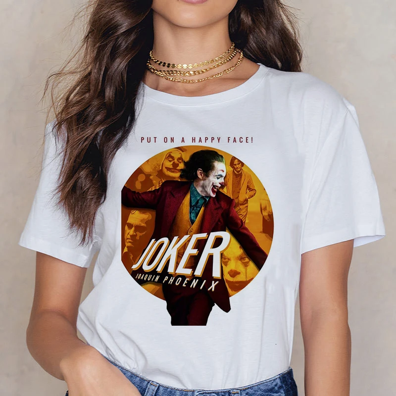 Забавный Джокер, коллекция года, Joaquin Phoenix, забавная футболка для мужчин/wo мужчин/детей, летняя Новинка, белая Повседневная мужская футболка, унисекс, уличная футболка - Цвет: 348