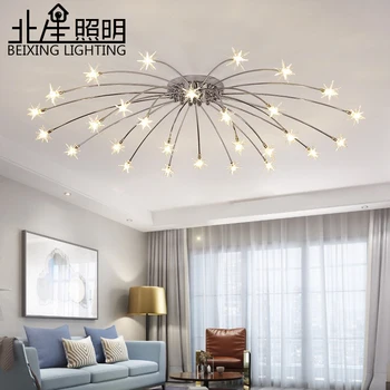 

Modern K9 Crystal LED Flush Mount Ceiling Chandelier Lights Fixture Gold Black Home Lamps for Living Room Bedroom Kitchen Glass