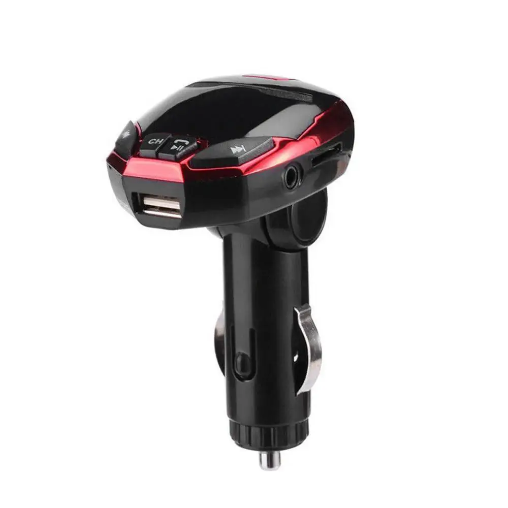 Fm-передатчик беспроводной USB модулятор Bluetooth lcd автомобильный комплект MP3 плеер SD Пульт дистанционного управления электронная Автомобильная поддержка пластик MP3/WMA - Название цвета: red