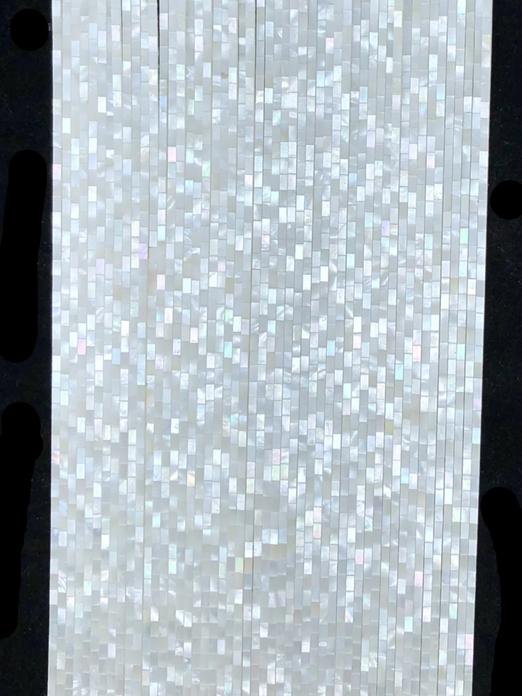 

4PCS Real mother of pearl MOP strip PAUA Binding Flexible Purfling 400mm Inlay Guitar Luthier builder