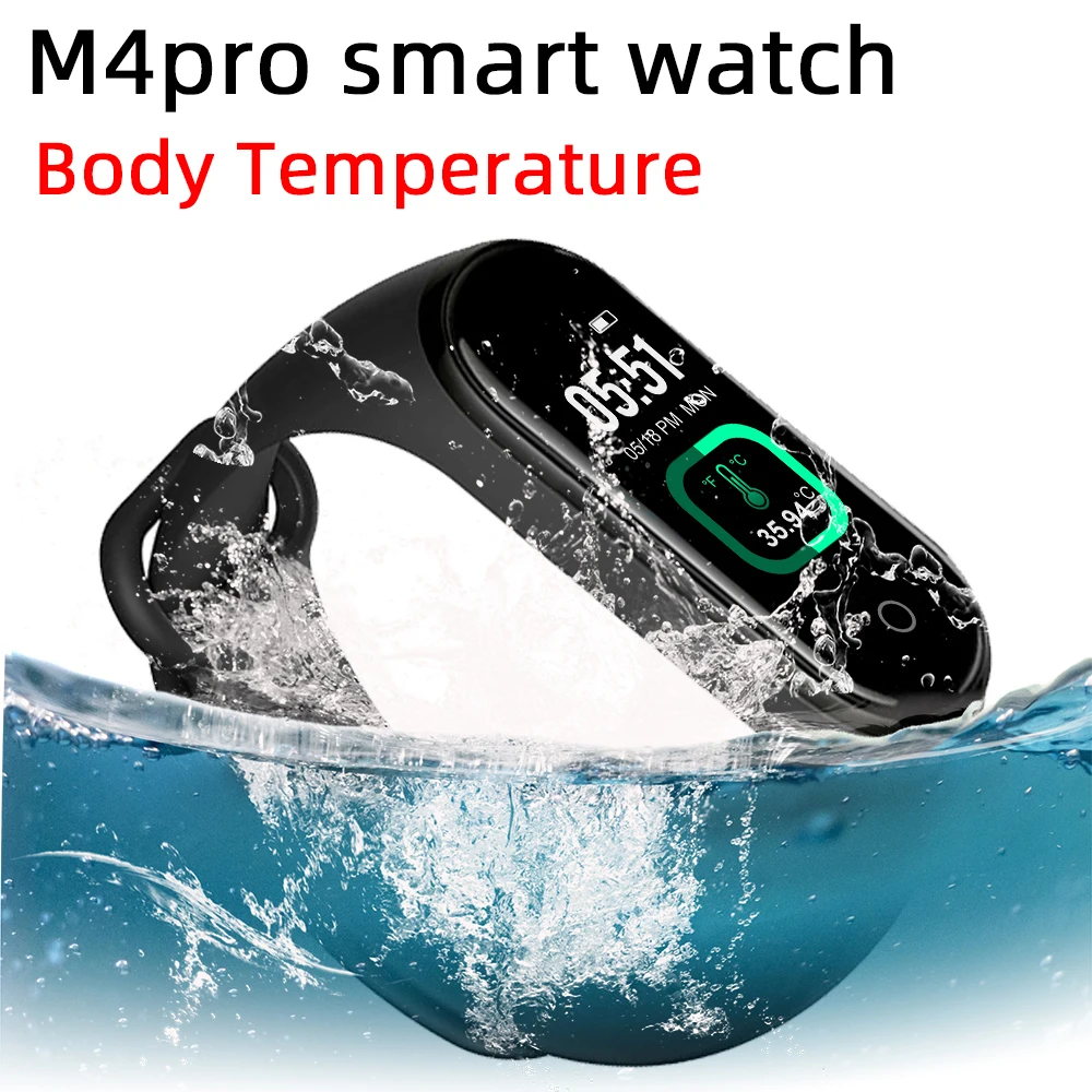 Смарт-часы M4pro с фитнес-трекером и функцией измерения температуры тела |
