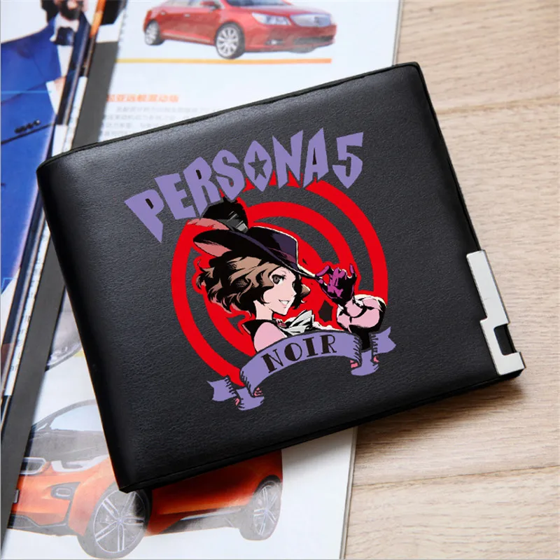 Горячая Распродажа, кошелек унисекс с принтом в виде Игры Persona 5 P5, короткий кошелек из искусственной кожи, держатель для карт из искусственной кожи, сумка для денег - Цвет: Style-9