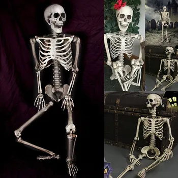 

New Foldable Halloween 90cm Scary Bones Props Hanging Haunted House Decoration Party & Holiday DIY Tools LXY9