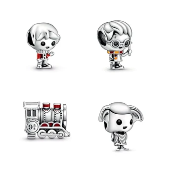 

Fit Pandora Bracelets Charms Original 925 Sterling Silver Beads Magic School Ron Weasley Charm Hermione Granger berloques kralen