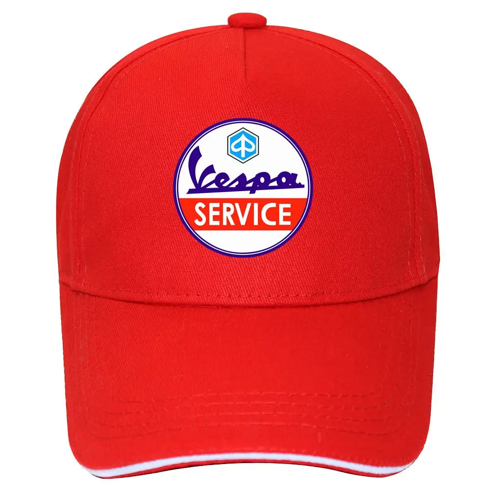 Италия Легенда Мужская Vespa servisio винтажная Кепка бейсбольная кепка бейсболка шапка хип хоп Кепка с регулировкой размера головные уборы для мужчин и женщин шляпа - Цвет: Красный