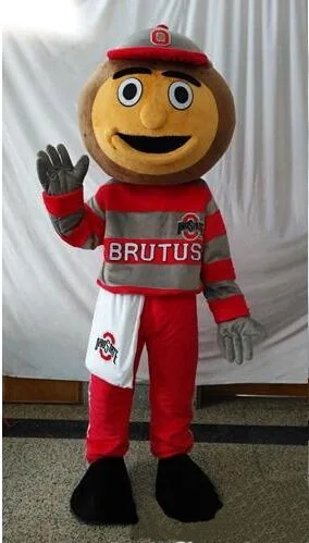 Ohio State Buckeyes Брут талисмана ohio state костюм buckeye взрослых спортивные талисманы букет