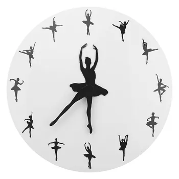 

Ballroom Dancing Wall Clock Ballet Girl Dancing Wall Watch Gift For Dance Lovers Social Dancing Dancers Modern Clock
