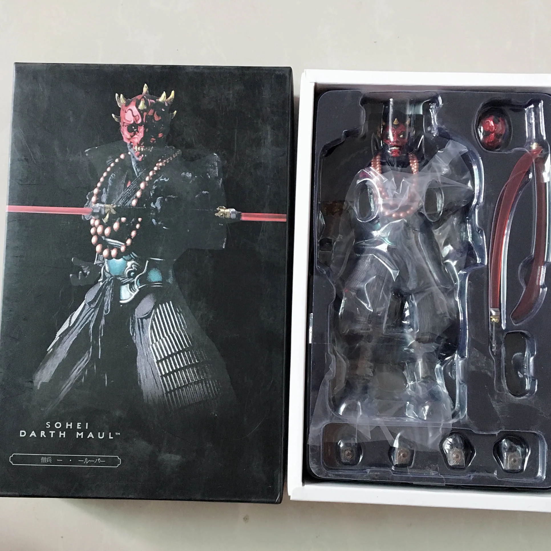 Звездные войны Самурай тайсо Дарт Мол Боба Теппо Ahigaru Yumiashigaru Koutetsu Vader Ashigaru Taikoyaku Дэдпул фигурка игрушка - Цвет: B With Box