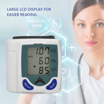 

BFACCIA Blood Pressure Monitor Upper Arm Wrist Large Cuff Automatic Digital Blood Pressure Gauge with Memory