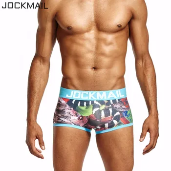 

JOCKMAIL Brand Digitally ANACONDA Mens Underwear boxers Trunks Sexy calzoncillos hombre cueca boxer gay Underwear Male panties