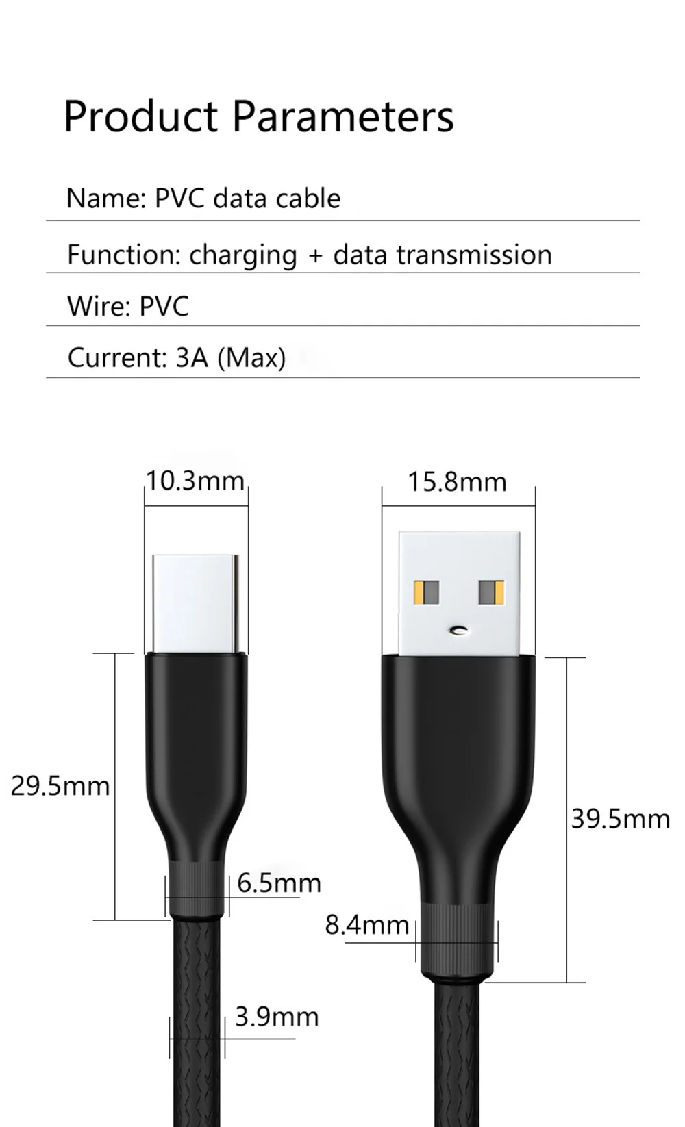 Usb type C кабель для быстрой зарядки и синхронизации данных 3A USB Кабель-адаптер USb C кабель для зарядки и передачи данных type C для Xiaomi huawei IY300