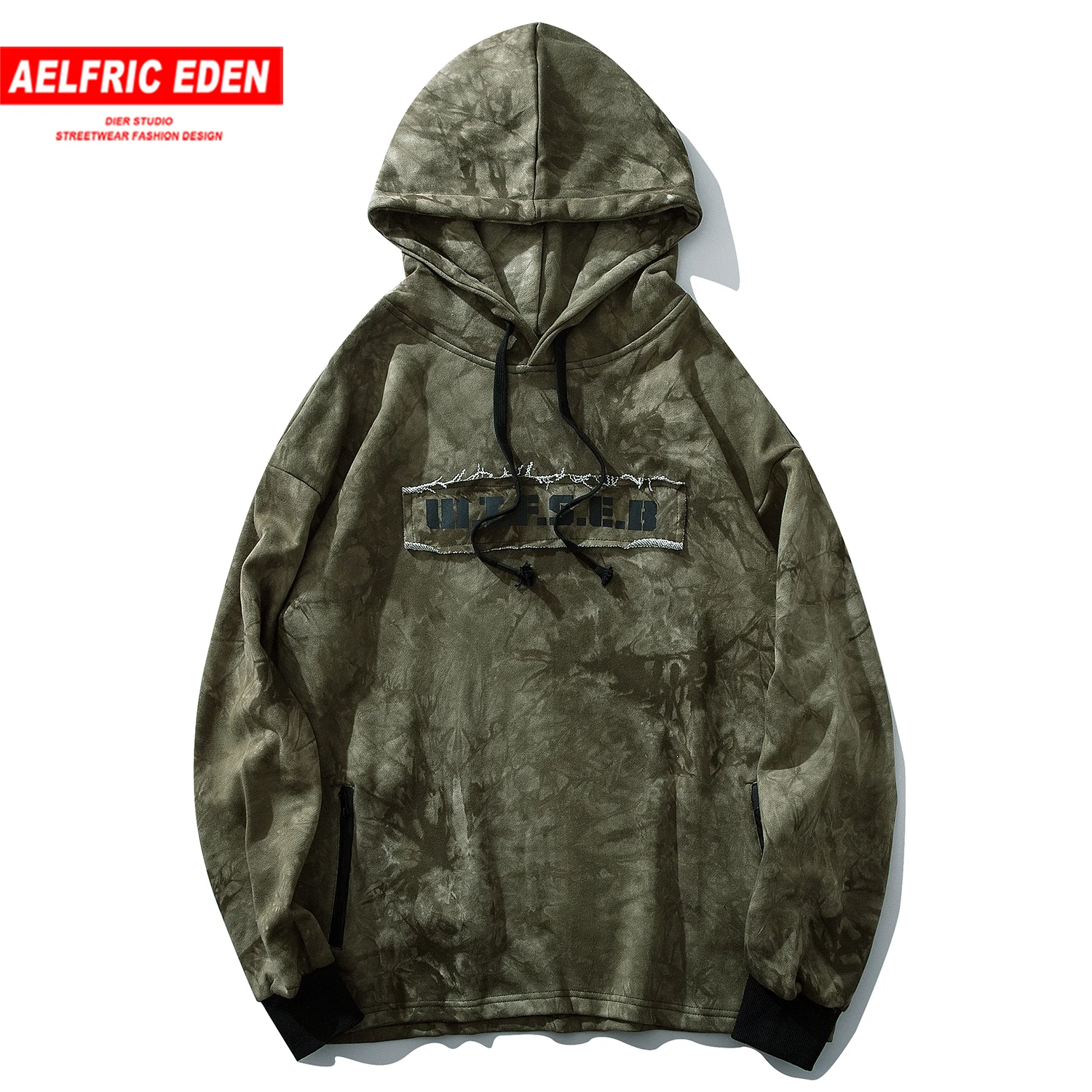 Aelfric eden с буквенным принтом Мужские толстовки с капюшоном Harajuku Уличная пуловер Модные мужские повседневные хлопковые толстовки в стиле хип-хоп