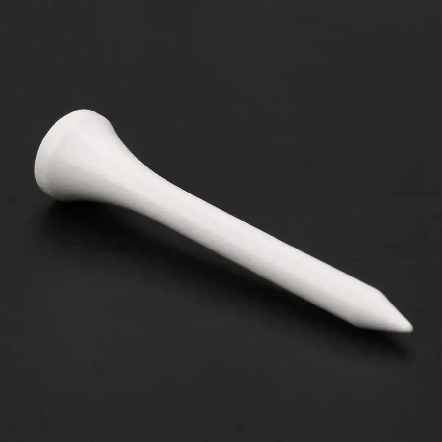 100 Pcs 54cm Wooden Golf Tee Golf Tee White Golf Ball Tee For Golf Training And Practicing