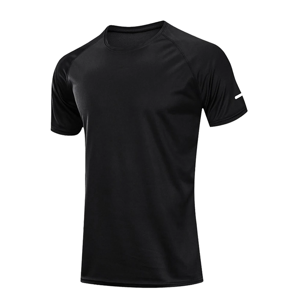 

Quick Dry Sport T-Shirt Fitness Gym Tees Slim Fit Tops Mens Sportswear Workout Training for Basketball Soccer Tennis Running