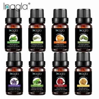 

Inagla 8pcs Set Flower Fruit Essential Oil Relieve Stress Humidifier Fragrance Lamp Air Freshening Aromatherapy Body Oil