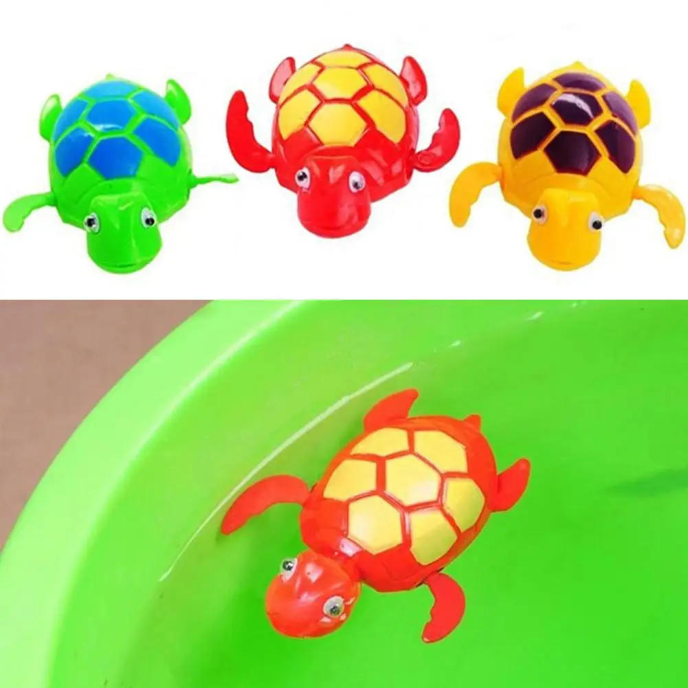 

Spring Driven Swimming Turtle Floatable Baby Bathing Toy Wind-up Turtle Bath Time Animal Clockwork Floating Kid Swimming Pool