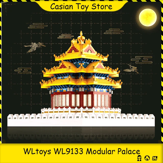 $US $61.94 WLtoys WL9133 Modular Residential House World Famous Landmark Chinese Palace 3D Model Miniature Particle Building Brick Toys