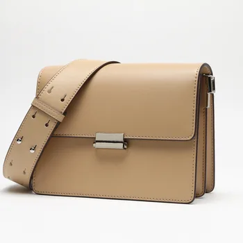 

2019 New Women's One Shoulder Bag Diagonally Cross Small Square Bag Lock Fashion