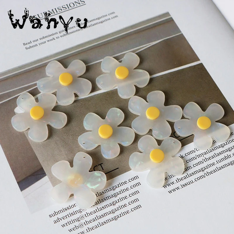 Различные размеры серьги diy кулон с одним отверстием, акриловые резиновые цветочные серьги кулон, луна, цветок сливы кулон