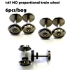1:87  HO proportional train  wheel  Electric train model universal wheel accessories  6pcs/bag 1