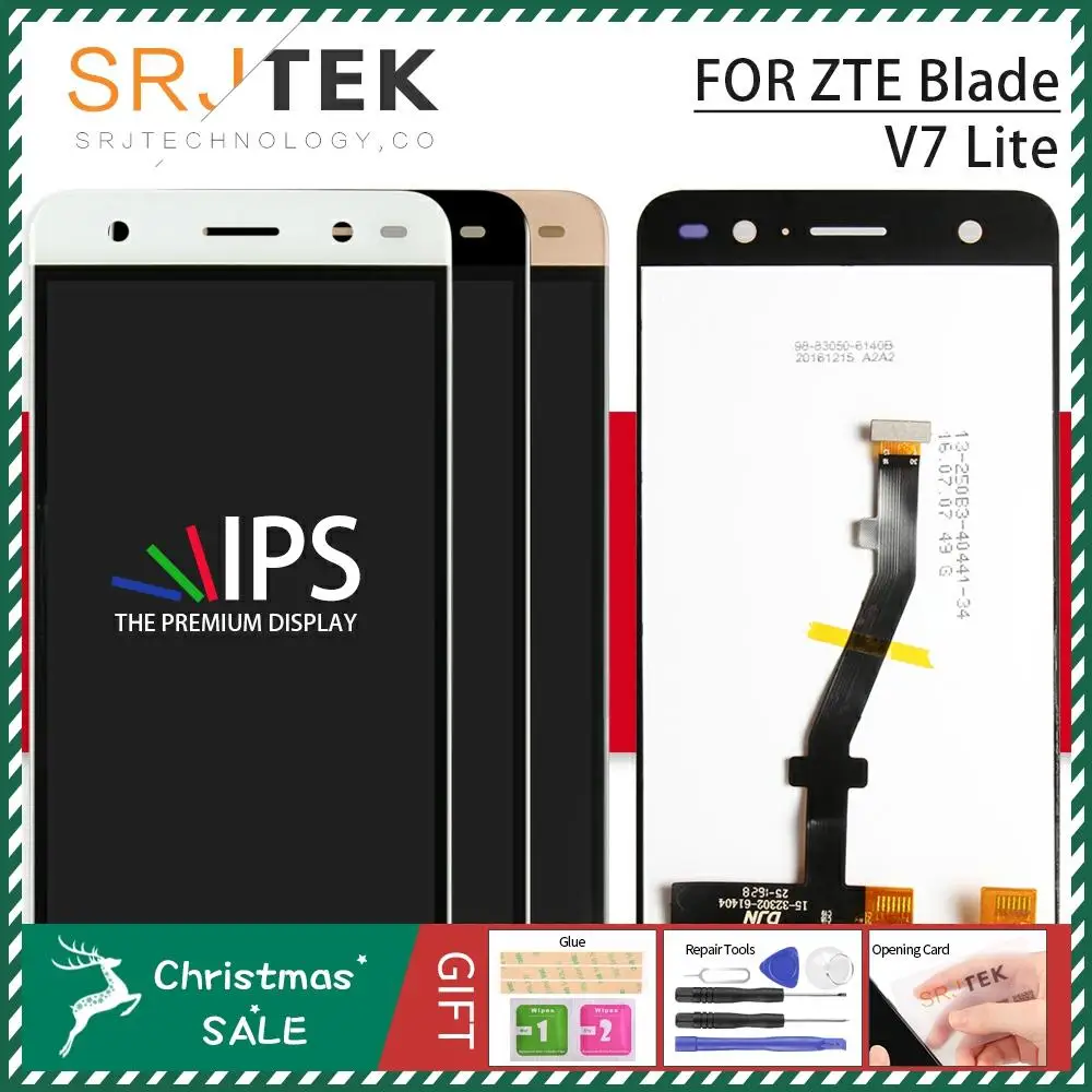 Srjtek экран для zte Blade V7 Lite ЖК-дисплей полная сборка сенсорный экран Запасные части для zte V7 Lite дисплей ЖК-рамка