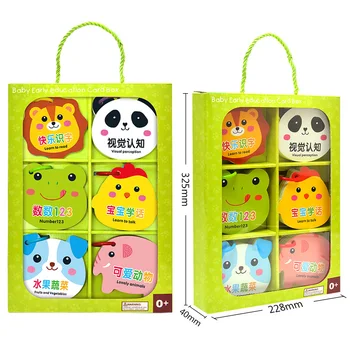 

6 Boxes Of Baby Early Education Cards 0-3 Years Old Toys Books Picture Recognition Animal Color Cognitive Training Libros Books