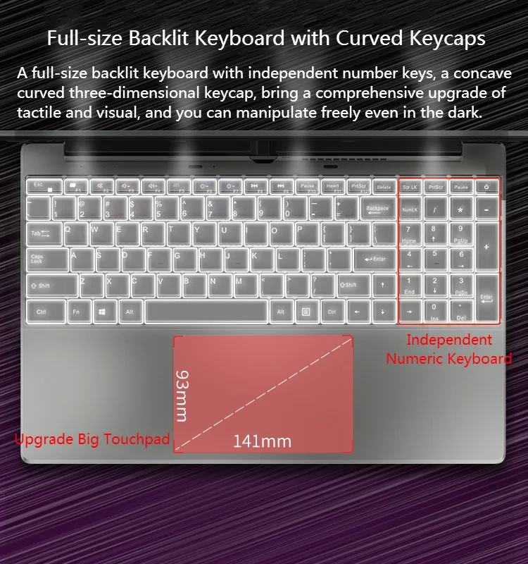 15.6 Inch i3-5005U 16GB RAM Game Laptop 128G 256G 512G 1T SSD 1920*1080P HD Screen Notebook Business PC Computer Student Netbook