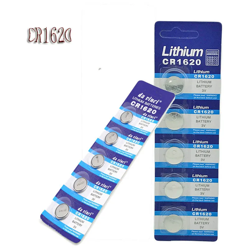 5 шт./CR1620 3 в Кнопочная батарея ECR1620 DL1620 5009 литиевая используемая для модных часов