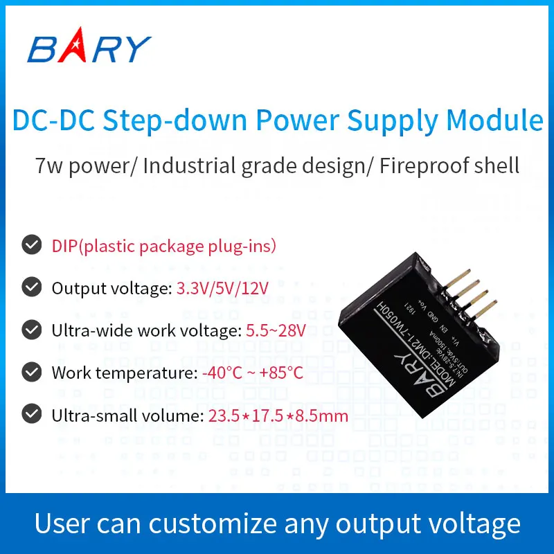 

DC-DC buck module |8~28V to 3.3V/5V/12V|24V to 5V|regulated power supply module
