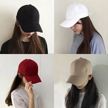 Хлопок нейтральная бейсболка сплошной цвет дышащий snapback шляпы Регулируемая пара бейсболка шляпа от солнца папа шляпа F69
