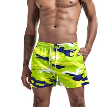 Камуфляжные мужские пляжные шорты, Мужская одежда для плавания, Шорты для плавания, шорты для плавания, Шорты для плавания, мужские спортивные шорты для бега