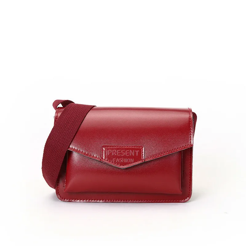 

New Woman 2019 All Match Wide Tide Straps Single Shoulder Concise Leisure Small Square Package Messenger Satchel Bolsa Feminina