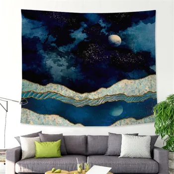 

Nordic Pink Mountain Tapestry Macrame Wall Hanging Abstract Hippie Boho Wall Carpet Cloth Psychedelic Tapestry