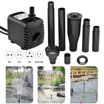 

Pool Fish Tank Pond Submersible Water Pump Fountain Maker 8W 600L/h For Garden Landscape Water Pump Fountain Spray Head Set D30